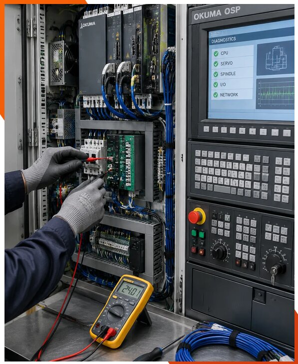 Ремонт систем ЧПУ Okuma OSP в Тобольске